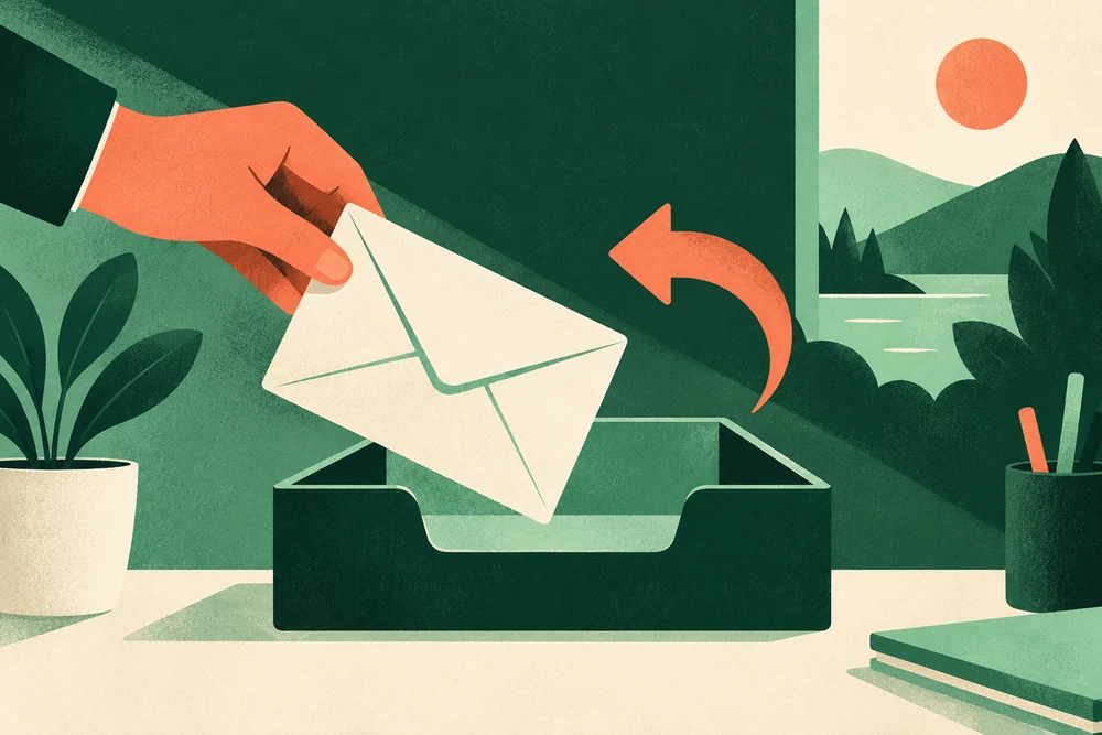 Illustration for Business correspondence